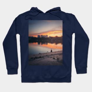 little girl feeding ducks Hoodie